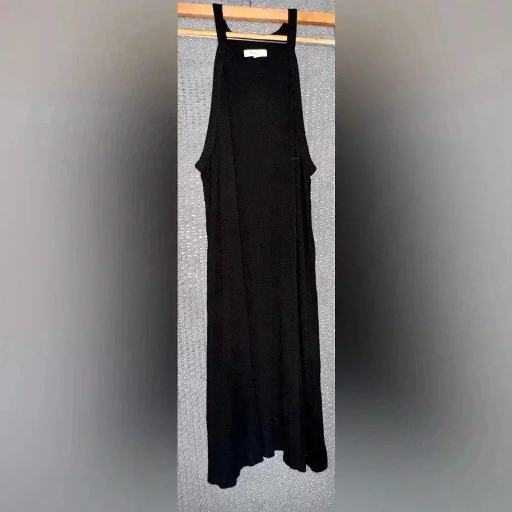 MADEWELL Black Ribbed District Dress Size Medium